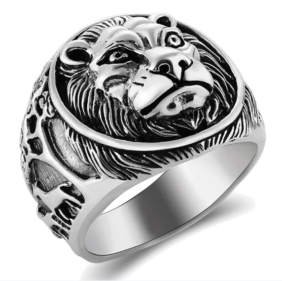 Chevalière Tête de Lion<br> Force Féline