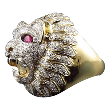 Charger l&#39;image dans la galerie, Bague Punk Saphir (acier)