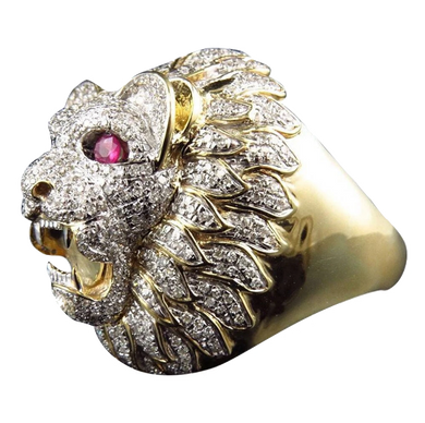 Bague Punk Saphir (acier)