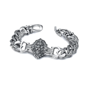 Bracelet Lion<br>Argent