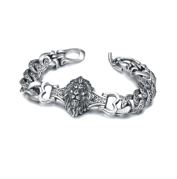 Bracelet Lion<br>Argent