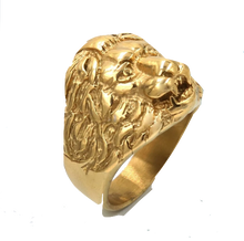 Charger l&#39;image dans la galerie, Bague tête de Lion&gt;br&gt;Fauve (acier)