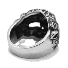 Charger l&#39;image dans la galerie, Bague Tête de Lion&lt;br&gt; Asiatique (argent)