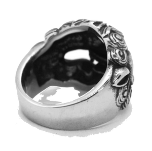 Bague Tête de Lion<br> Asiatique (argent)