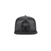 Charger l&#39;image dans la galerie, Casquette  Tête de lion &lt;br&gt;Noir de Baseball Vintage