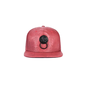 Casquette  Tête de lion <br>Noir de Baseball Vintage