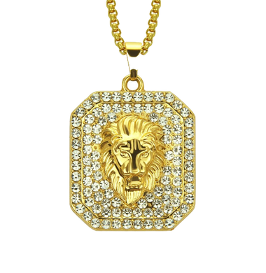 Collier Tête Lion<br>Diamant