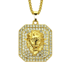 Collier Tête Lion<br>Diamant