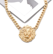 Charger l&#39;image dans la galerie, Collier Lion Or