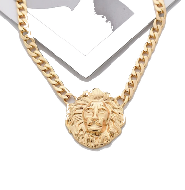 Collier Lion Or