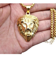 Charger l&#39;image dans la galerie, Collier Tête de Lion Or