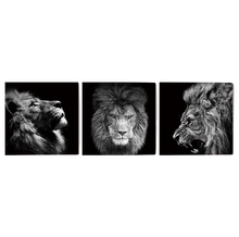 Charger l&#39;image dans la galerie, Tableau Tête de Lion Trois Faces