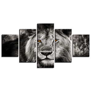 Tableau Lion Noir