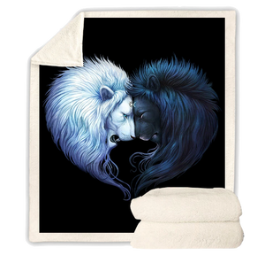 Plaid Lion Tête a Tête
