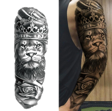 Charger l&#39;image dans la galerie, Tatouage Temporaire Tête de Lion&lt;br&gt; Bras