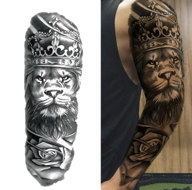 Tatouage Temporaire Tête de Lion<br> Bras