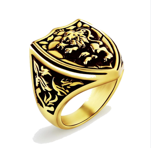 Chevalière Tête de Lion Royale (acier)