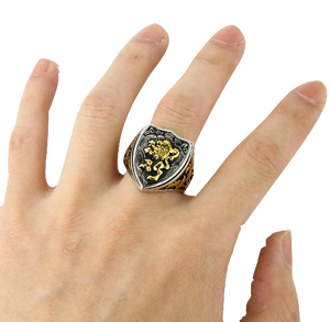 Chevalière Tête de Lion Royale (acier)