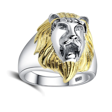 Bague Tête de Lion Vibration (acier)