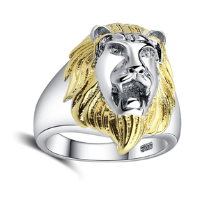 Bague Tête de Lion Vibration (acier)