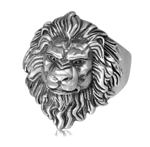 Charger l&#39;image dans la galerie, Bague Tête de Lion redoutable (argent)