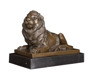 Statue Feng Shui de Lion en Bronze
