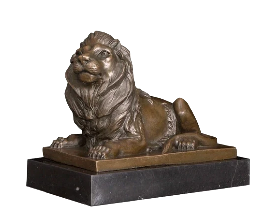 Statue Feng Shui de Lion en Bronze