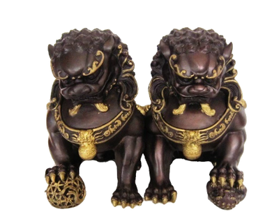 Statues Lion Deux Feng Shui