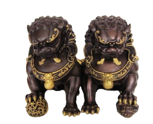 Statues Lion Deux Feng Shui