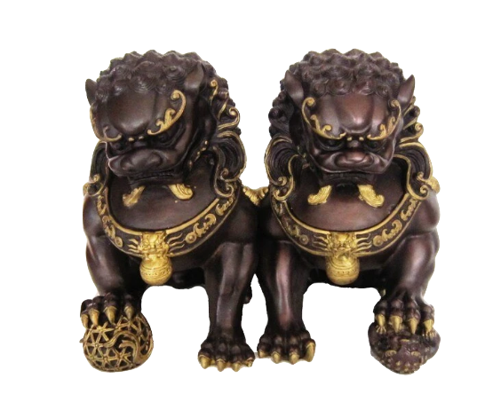 Statues Lion Deux Feng Shui