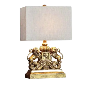 Lampe Style American avec Deux lion