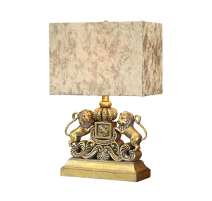 Lampe Style American avec Deux lion