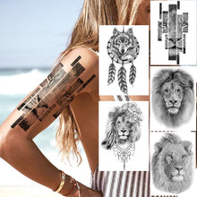 Charger l&#39;image dans la galerie, Tatouage tête Lion&lt;br&gt; Impériale Femme