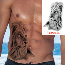 Charger l&#39;image dans la galerie, Tatouage Tête de Lion&lt;br&gt; cuisse