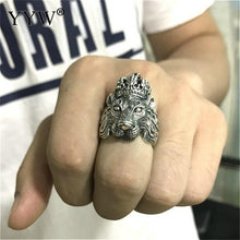 Charger l&#39;image dans la galerie, Bague Tête de Lion&lt;br&gt;Sagesse (argent)