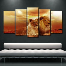 Charger l&#39;image dans la galerie, Tableau lion lion et lionne