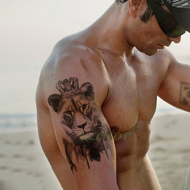 Tatouage Lion Waterproof