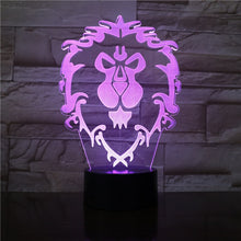 Charger l&#39;image dans la galerie, Lampe Lion 3D Illusion 7 couleurs