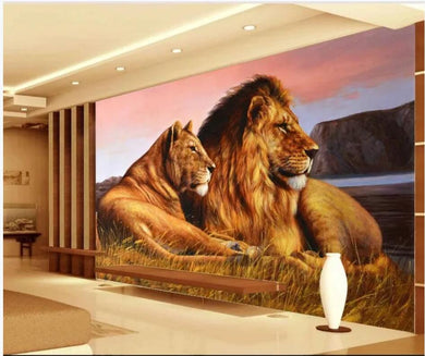 Poster Lion  et Lionne