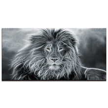 Charger l&#39;image dans la galerie, Tableau Lion Gris Soleil