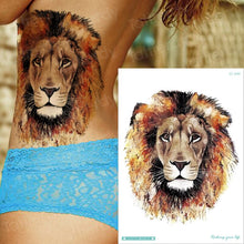 Charger l&#39;image dans la galerie, Tatouages Lion&lt;br&gt;Tête de Lion Femme