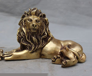 Feng Shui Lion en Laiton