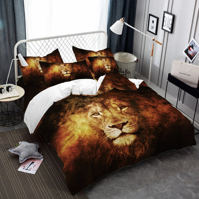 Housse de Couette Lion en Feu