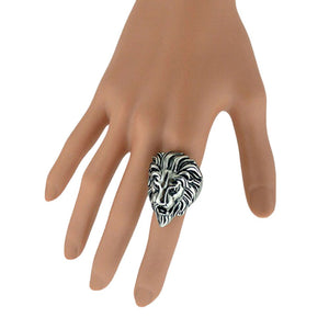 Bague Tête de Lion<br> Design (acier)