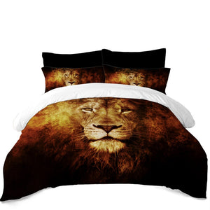 Housse de Couette Lion en Feu