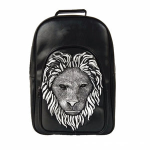 Sac Dos Femme<br>Tête de Lion 3D