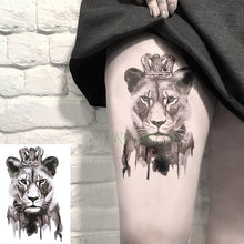 Charger l&#39;image dans la galerie, Tatouage Lion Waterproof