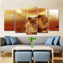 Charger l&#39;image dans la galerie, Tableau lion lion et lionne