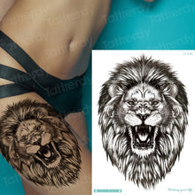 Charger l&#39;image dans la galerie, Tatouages Lion&lt;br&gt;Tête de Lion Femme