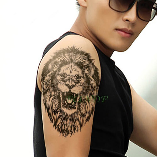Promotion Tatouage Temporaire Lion bras